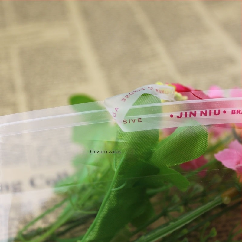 OPP öntapadós csomagoló taska, átlátszó műanyag, nagy átláthatóság, önzáró zárás, ruházat, ékszerek, kiegészítők, játékok és írószerek számára