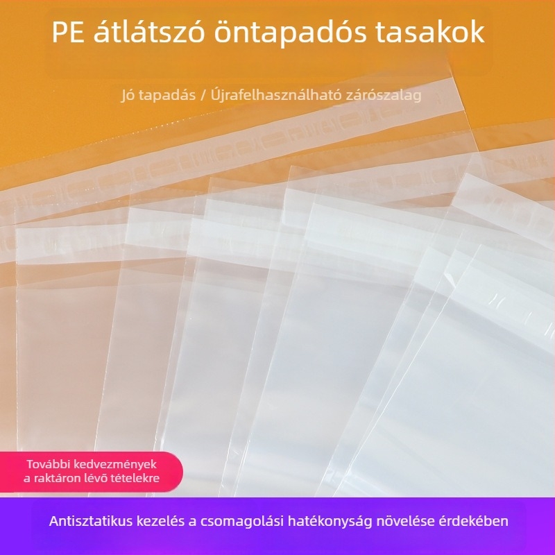 Személyre szabott PE ZIP-záras tasakok ékszer csomagolásához, nedvességálló műanyag zacskók