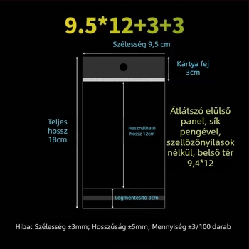 OPP öntapadós háromszög zacskó, átlátszó nyomtatott csomagoló zacskó, testre szabható