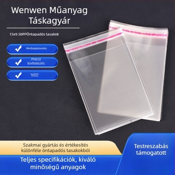 Személyre szabott nyomtatott OPP/PE önzáró tasak ékszerek, ruházat és fehérnemű számára