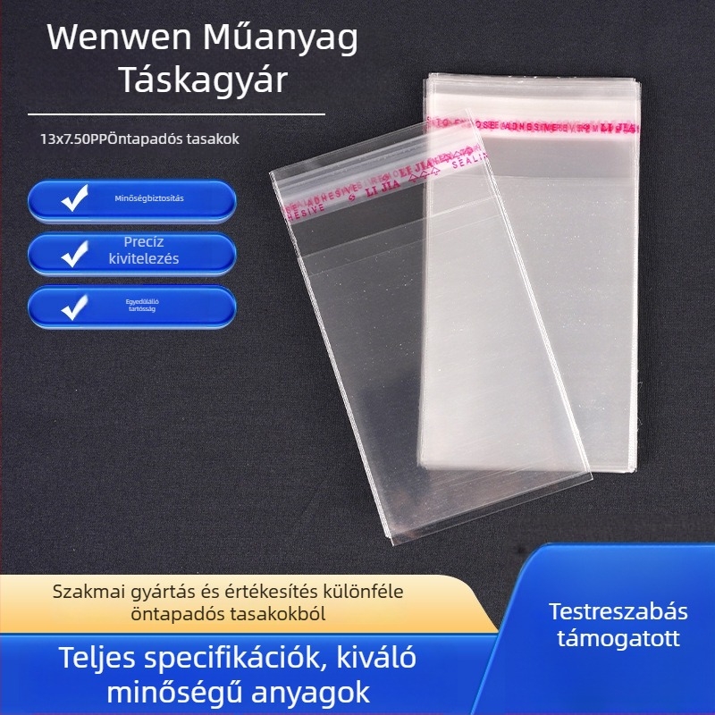 Személyre szabott nyomtatott OPP/PE önzáró tasak ékszerek, ruházat és fehérnemű számára