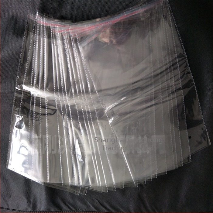 OPP átlátszó öntapadós csomagoló taska ruházathoz, 0,07 mm vastagság