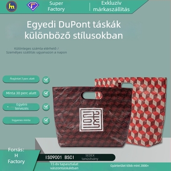 Kraftpapírtáska logónyomtatással, offset nyomtatás, kézitáska forma