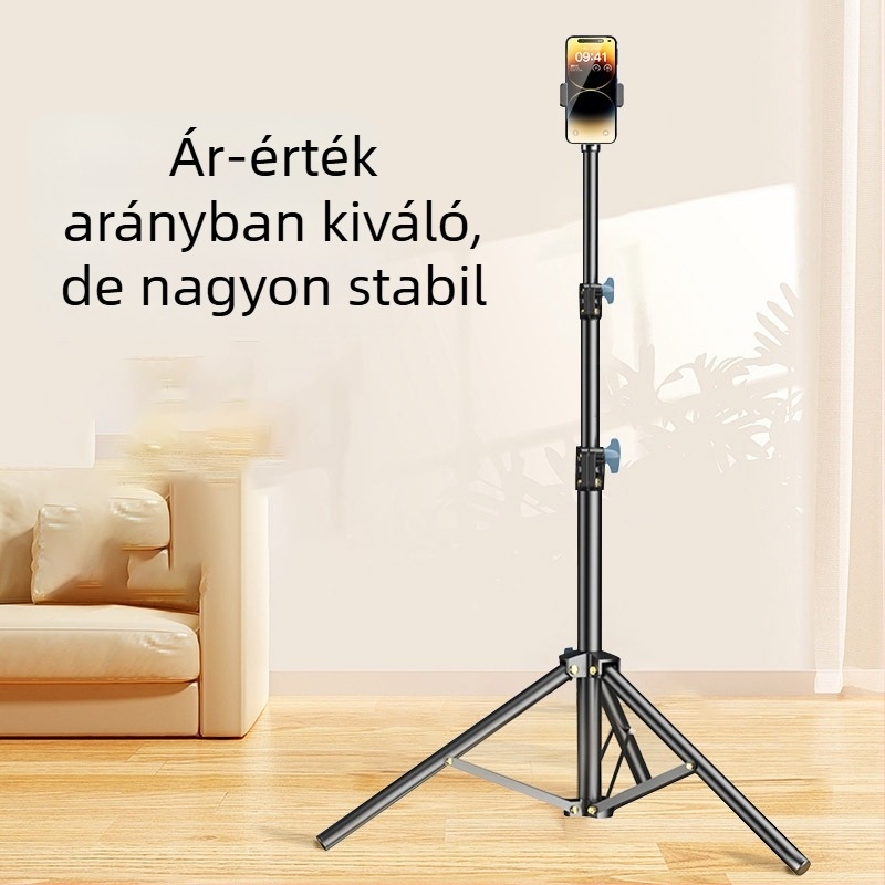 Mobiltelefon állvány XD-210, 3 részes vas konstrukció, teherbírás max. 2 kg