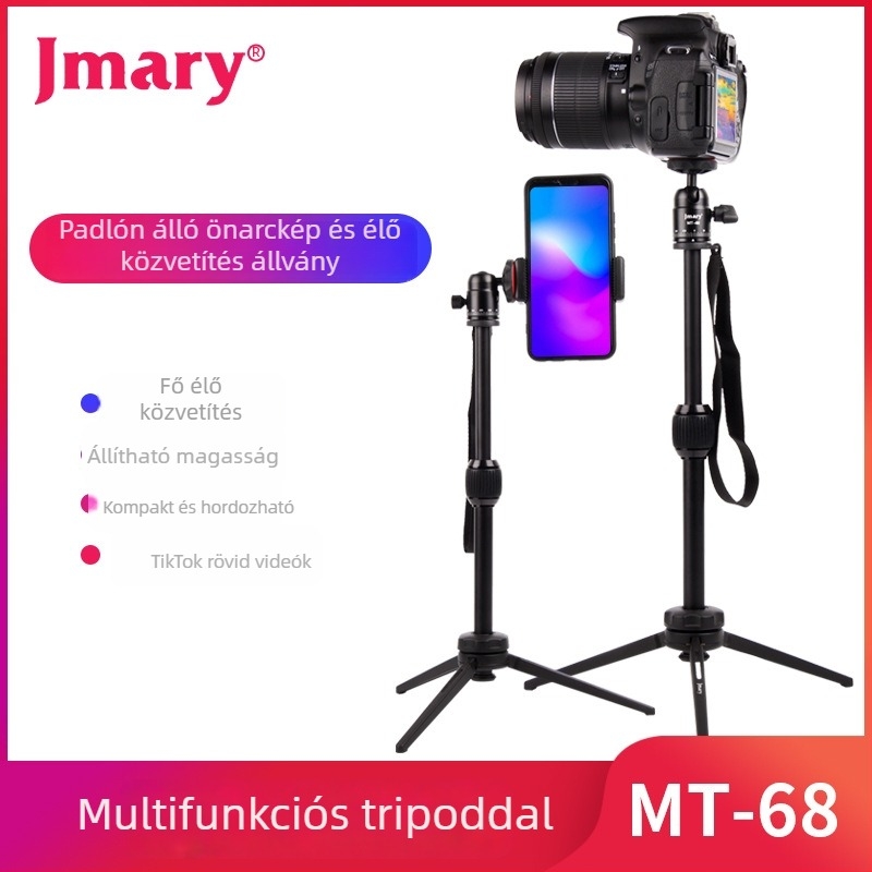 MT-68 állvány alumíniumötvözetből, 2 részes, gömbfej, teherbírás 2–5 kg