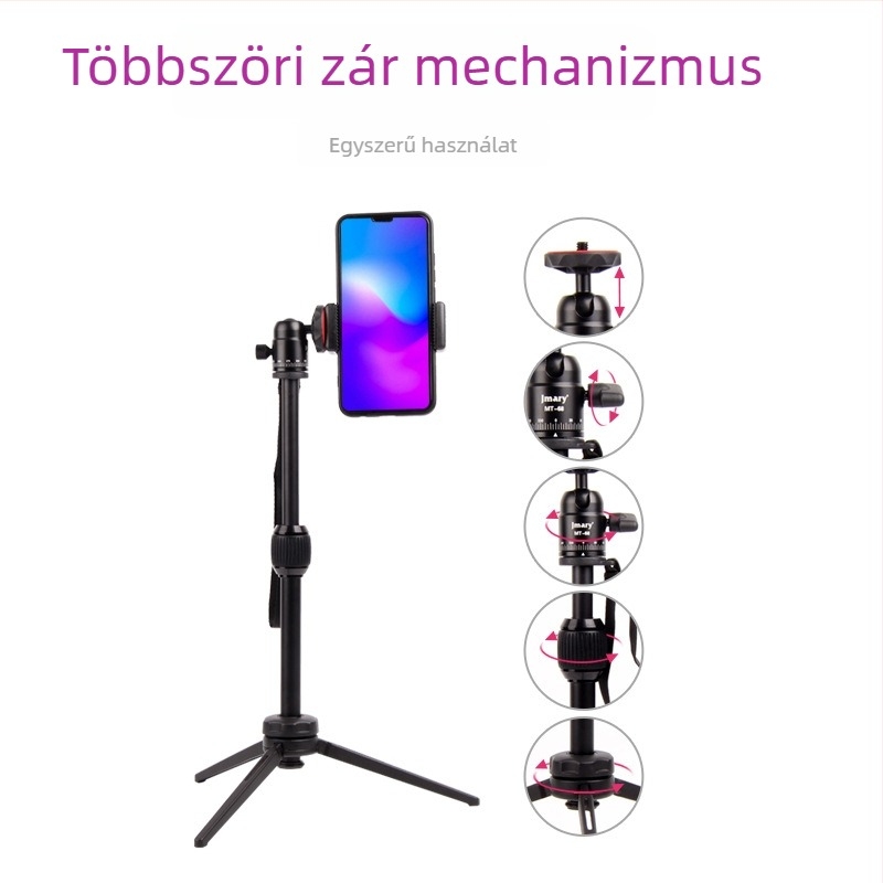 MT-68 állvány alumíniumötvözetből, 2 részes, gömbfej, teherbírás 2–5 kg