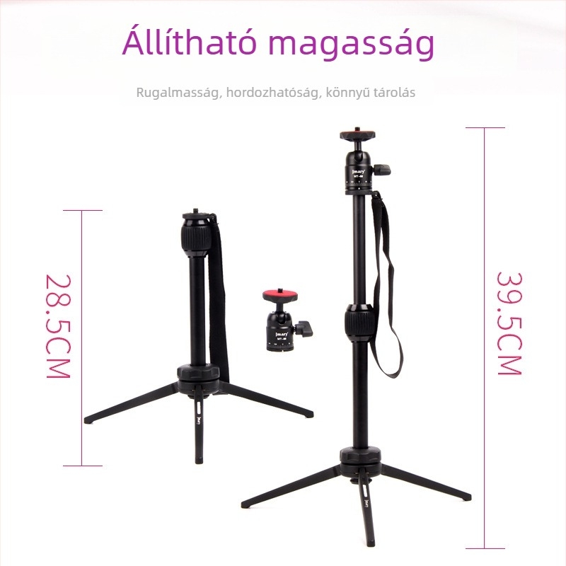 MT-68 állvány alumíniumötvözetből, 2 részes, gömbfej, teherbírás 2–5 kg
