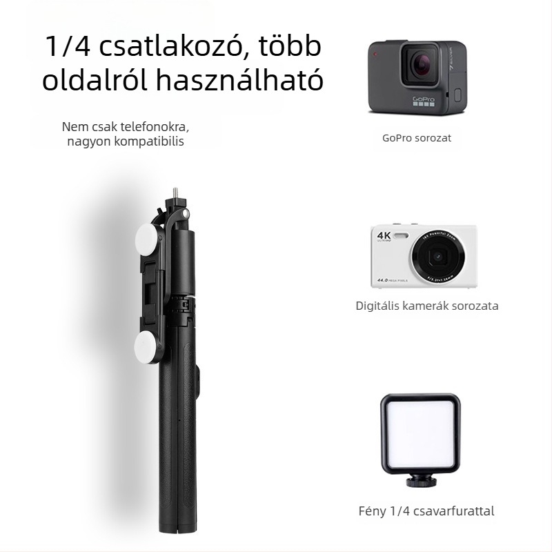 3D-s gimbalos állvány okostelefonhoz, alumínium ötvözet, 3 részes, 500 g — Wei jian
