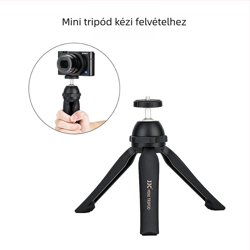 JJC Mini Tripod DSLR KAMERA-hoz Gömbfejjel, Nylonrost + Alumíniumötvözet Kivitel, Teherbírás 1,2 kg