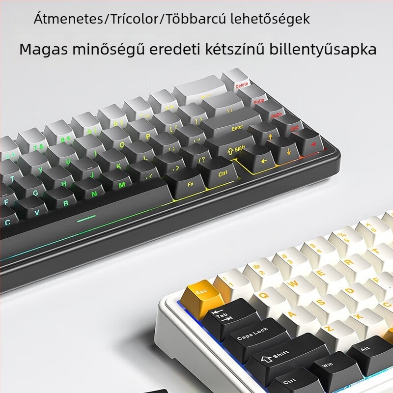 Mechanikus billentyűzet, 67 billentyű, három üzemmódú csatlakozás, Wind Spirit tengely, RGB háttérvilágítás