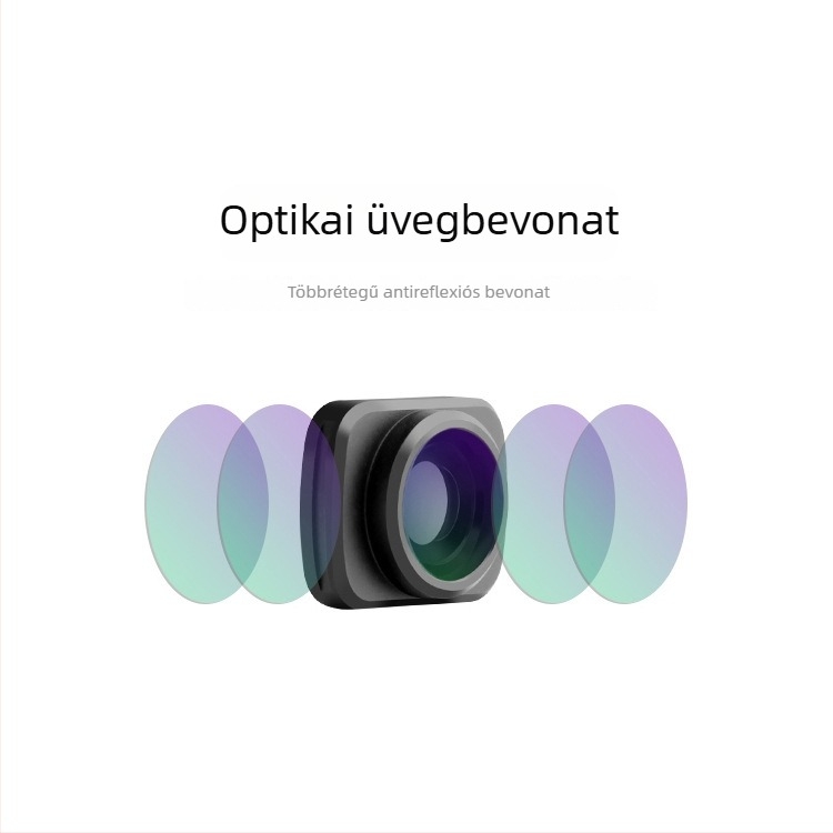 Osmo Pocket kamera széles látószögű makro fisheye objektív mágneses rögzítésével, 90° forgás, alumínium ötvözet + optikai üveg