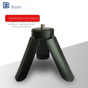 Beizhen Bj-02 kézi gimbal stabilizátor állvánnyal, ABS műanyag, teherbírás 1–2 kg, mini állvány okostelefonhoz