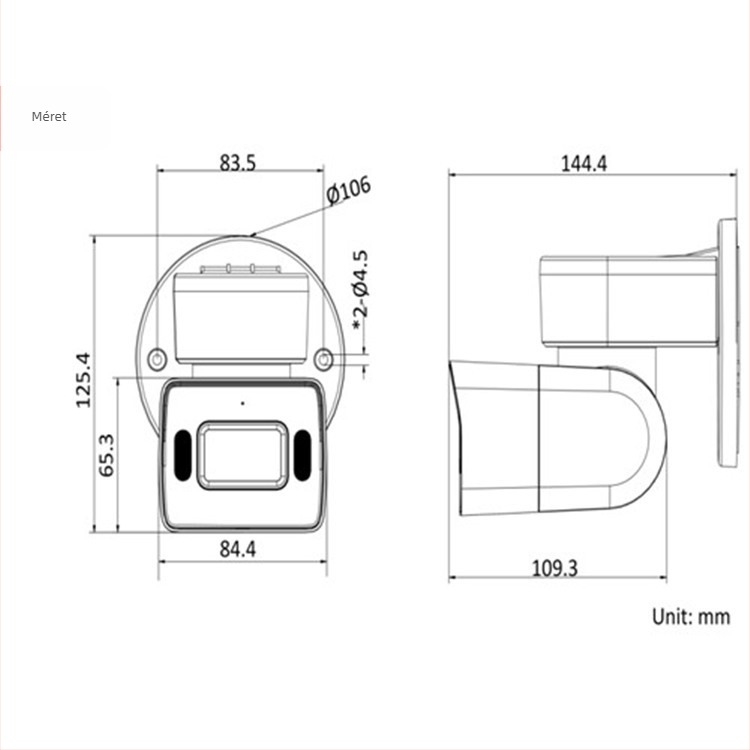 HIKVISION 5MP kültéri IP-PTZ kamera, teljes színű éjjellátás (Starlight), variáfokális objektív 4–12 mm, IR 30 m, meleg fény 20 m