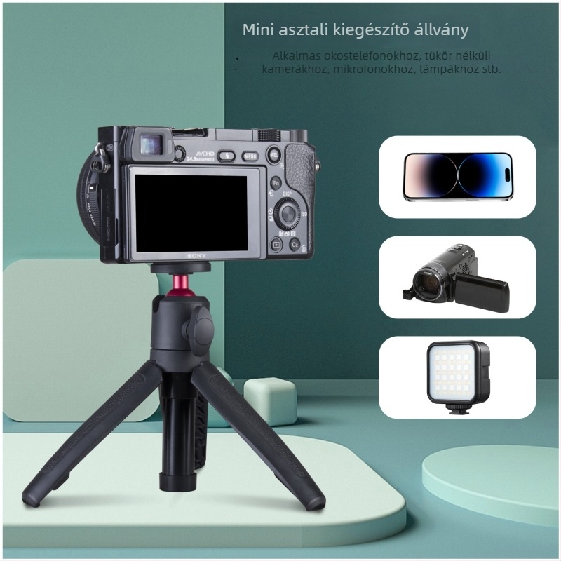 DMITIDIR T151 alumíniumötvözetű tripod gömbpan-tilt rendszerrel, 3 részes