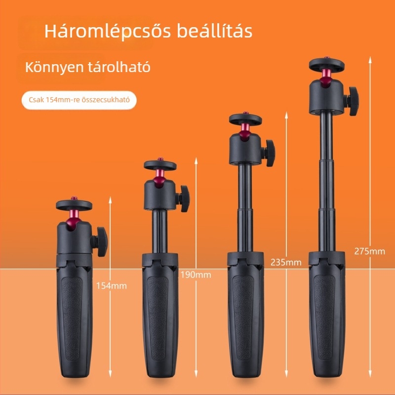 DMITIDIR T151 alumíniumötvözetű tripod gömbpan-tilt rendszerrel, 3 részes