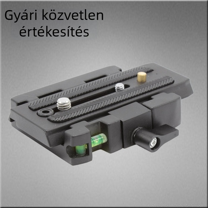 P200 gyorscsatlakozós gimbal lemez – alumínium ötvözet, modell QPL-755, teher 2-5 kg, tömeg 0,56 kg, 6 éves garancia