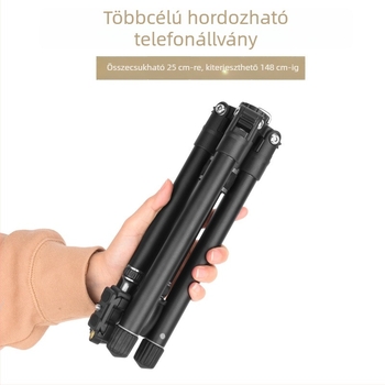 Tripod gömbfejjel, 5-szekciós alumínium ötvözet, gyorsoldó lemez, Light Age Q160D, teherbírás kevesebb mint 2 kg