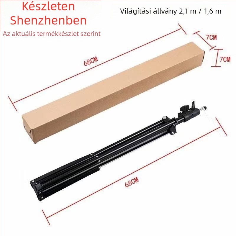 Videó világítási állvány, összecsukható kivitel, alumínium ötvözet, 3D PTZ, teherbírás 2-5 kg