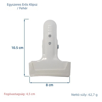 Fényképezőháttér-klipsz alumíniumötvözetből, Modell 003, Maximális teher 2–5 kg, Tömeg 100 g