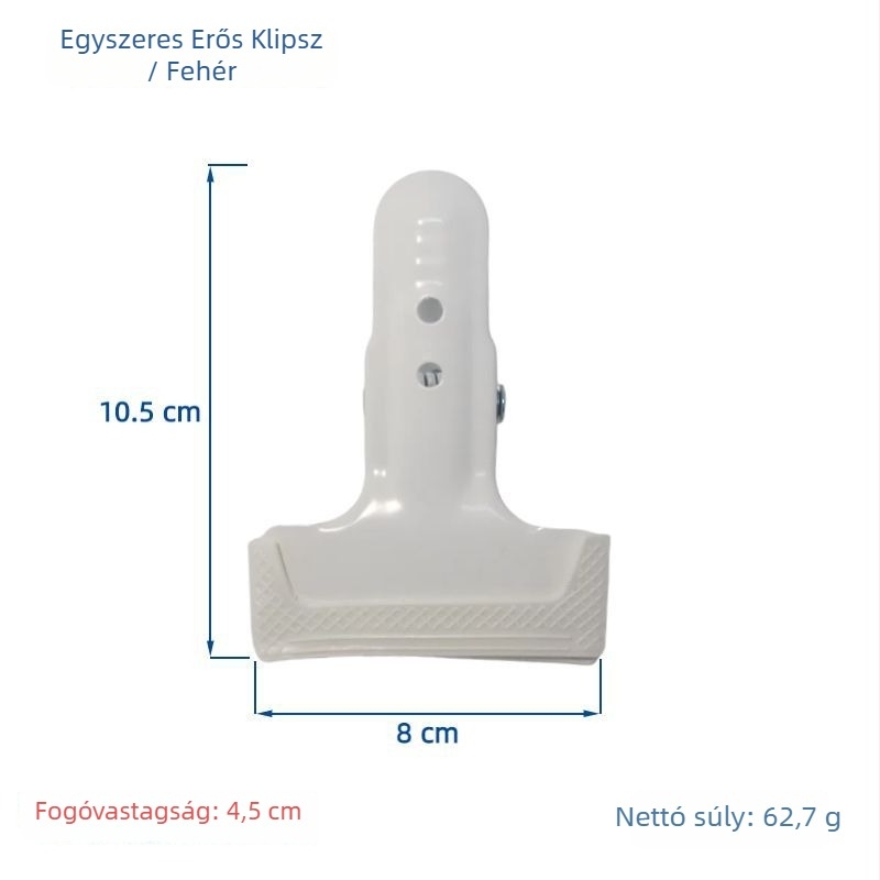 Fényképezőháttér-klipsz alumíniumötvözetből, Modell 003, Maximális teher 2–5 kg, Tömeg 100 g
