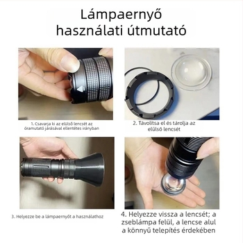 Frissített kézi fotózási világítás zoommal és négy színű fényforrással