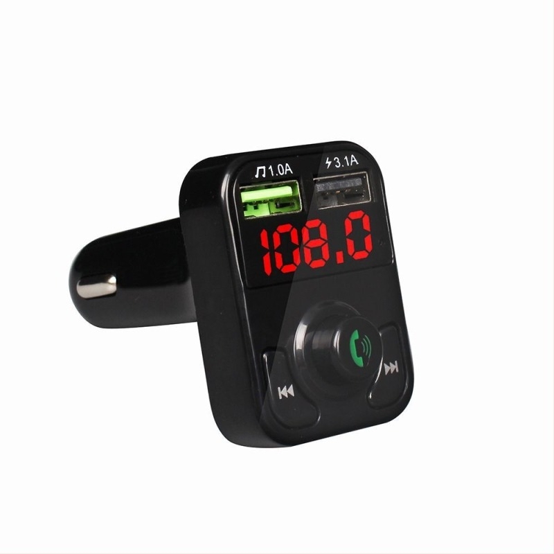 X3 Autó Bluetooth MP3 lejátszó FM adóval, USB autós töltő, memória nélkül, 12V tápegység