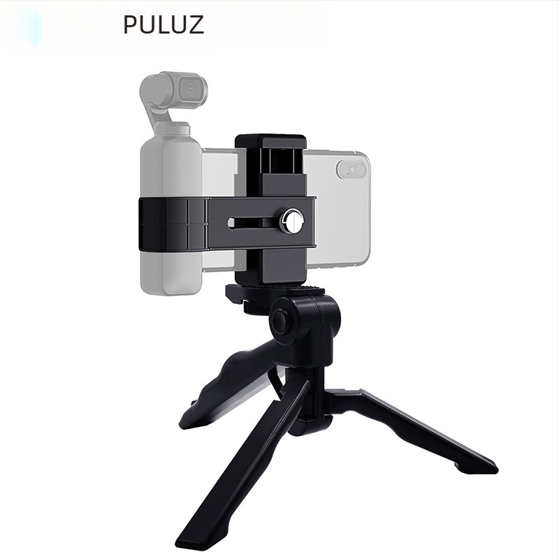 PKT46 Tripod fej DJI Osmo Pocket-hoz, Összecsukható kézi állvány, 0,221 kg