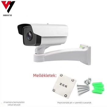 Fali kameratartó, műanyag, három az egyben, 360°-os forgás