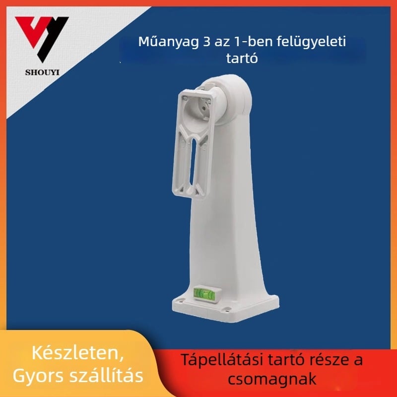 Fali kameratartó, műanyag, három az egyben, 360°-os forgás