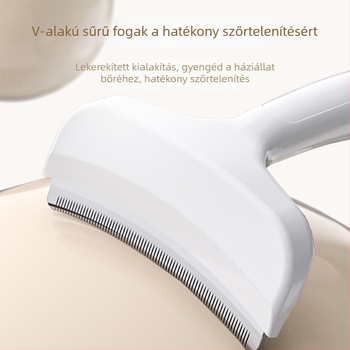 Macska ápoló fésű, kétirányú, eltávolítja a laza szőrt, alkalmas rövid és hosszú szőrre, Changyao márka