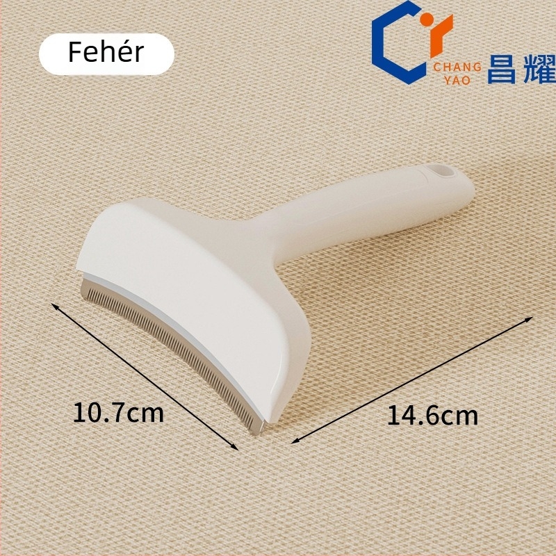 Macska ápoló fésű, kétirányú, eltávolítja a laza szőrt, alkalmas rövid és hosszú szőrre, Changyao márka