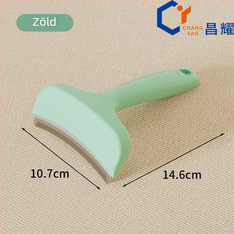 Macska ápoló fésű, kétirányú, eltávolítja a laza szőrt, alkalmas rövid és hosszú szőrre, Changyao márka