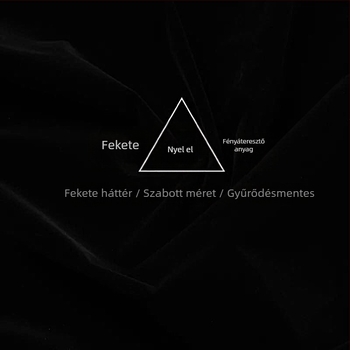 Fényelnyelő fotóháttér - flockolt hátfal, vastagított; Mirror Shadow 001; termékfotózáshoz; súly 0.1