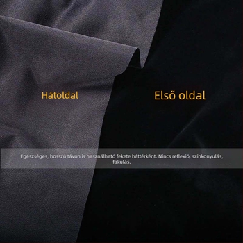 Fényelnyelő fotóháttér - flockolt hátfal, vastagított; Mirror Shadow 001; termékfotózáshoz; súly 0.1