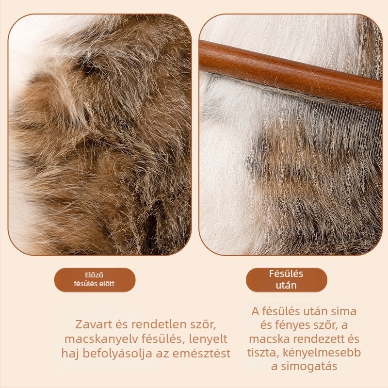 Mengqi fa fésű-kefe kutyáknak