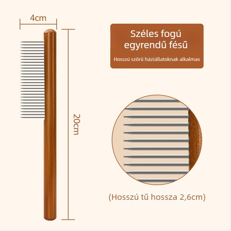 Mengqi fa fésű-kefe kutyáknak