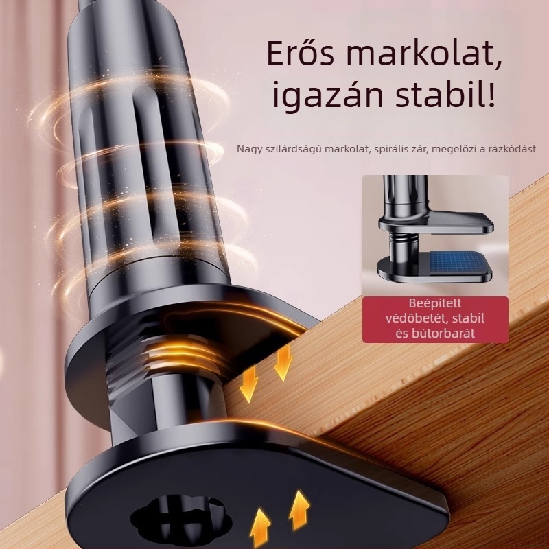 Spirál alapú tartó telefonhoz és tabletához, éjjeli asztalhoz