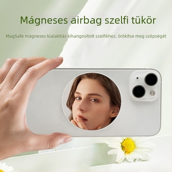 Apple MagSafe mágneses gyűrűtartó hordozható asztali állvánnyal és selfie-tükörrel iPhone-hoz