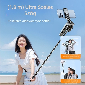 Mobiltelefonos Gimbal 360° forgással, arcfelismerés, távirányító, Bluetooth, alumíniumötvözet