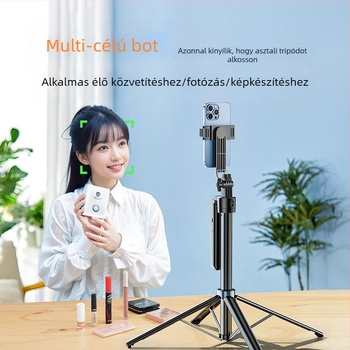 Mobiltelefonos Gimbal 360° forgással, arcfelismerés, távirányító, Bluetooth, alumíniumötvözet