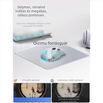 Kis egérpad, texturált felülettel, egyoldalas, japán minimalist stílus, csuklótámasz