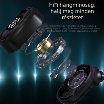 Autós Bluetooth fülhallgató, in-ear, vezeték nélküli töltés, aktív zajcsökkentés, magánmodell