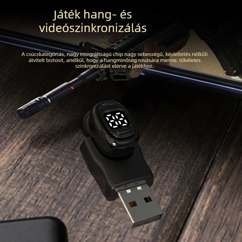 Autós Bluetooth fülhallgató, in-ear, vezeték nélküli töltés, aktív zajcsökkentés, magánmodell