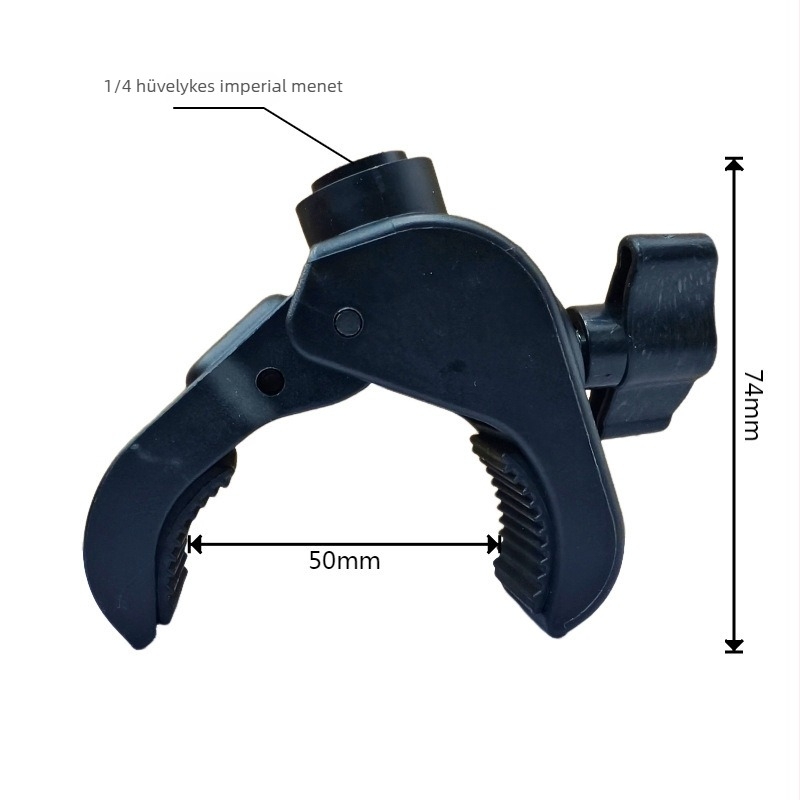 Power clip sportkamerákhoz anti-slip crab-clamp dizájnnal, fix mount, nagy klipsz (anti-slip; crab-clamp design; fix mount; nagy klipsz)