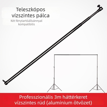Teleszkópos háttérkeresztrúd, alumíniumötvözet, egyetlen keresztrúd