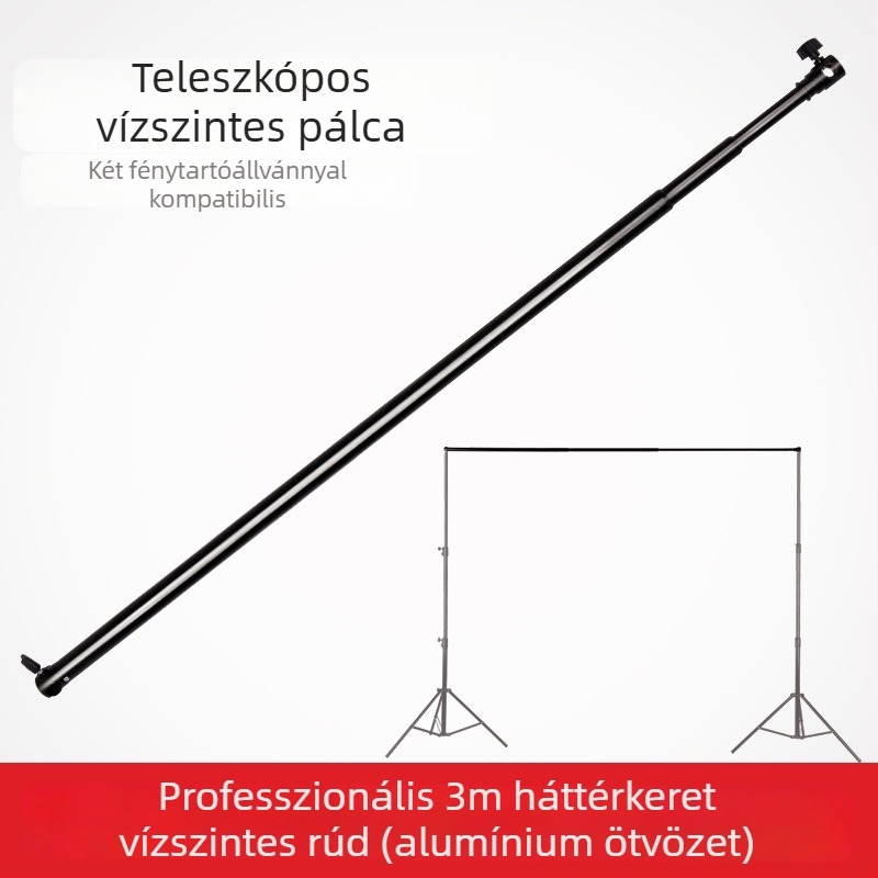 Teleszkópos háttérkeresztrúd, alumíniumötvözet, egyetlen keresztrúd