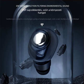 L16 vezeték nélküli Bluetooth fülhallgató, mono in-ear kialakítás, autóhoz, sztereó hang, Bluetooth 5.0, IPX4, akár 4 óráig