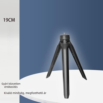 Megvilágított LED-es telefon-állvány élő közvetítéshez, asztali mini tripod, műanyag selfie-tartó, hordozható, többfunkciós két telefonhoz