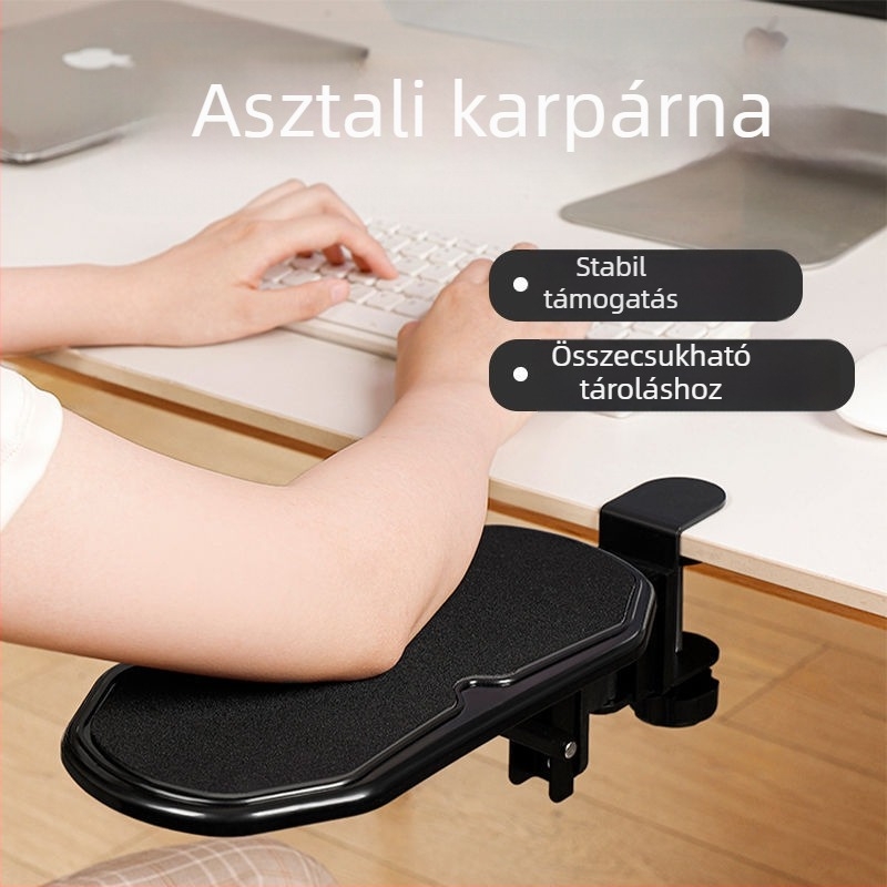 Számítógépes kéztámasz forgatható kar-támogatóval – modell 9112, PVC, egylapos asztali matt, egérpad és számológép funkcióval, injekciós öntés