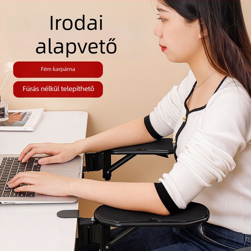 Számítógépes kéztámasz forgatható kar-támogatóval – modell 9112, PVC, egylapos asztali matt, egérpad és számológép funkcióval, injekciós öntés
